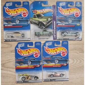 Lot Of 5 Hot Wheels New Sealed Unopened Damaged boxes NWT Mattel  Cars Vehicles